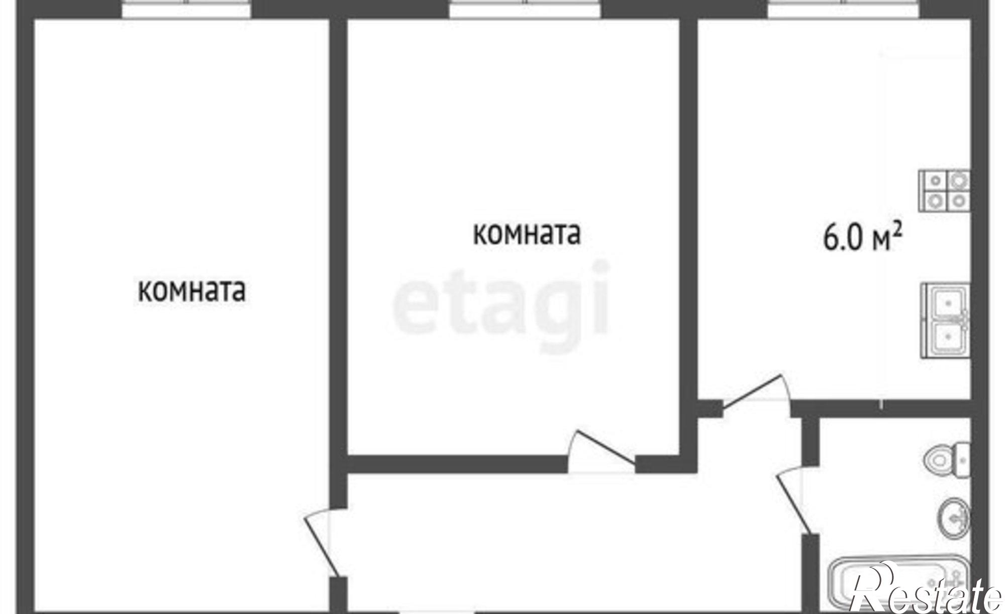 Купить квартиру за 5 300 000 рублей на посёлок Молодёжный, 10